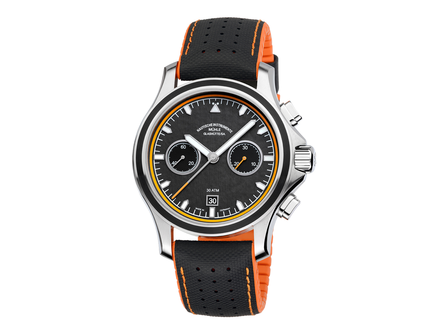 Montre Mühle Glashütte ProMare Chronograph disponible chez David Mann