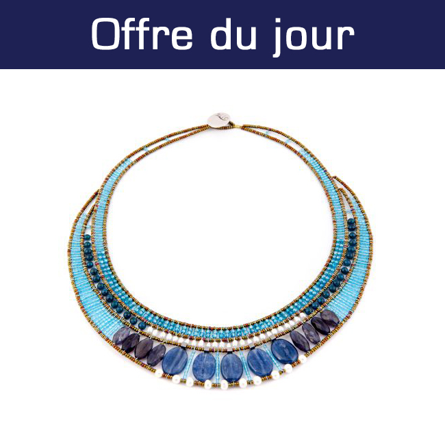 Offre du jour collier kyanite argent Ziio promotion réduction 