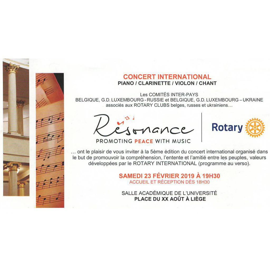 résonance concert pour la paix rotary liège