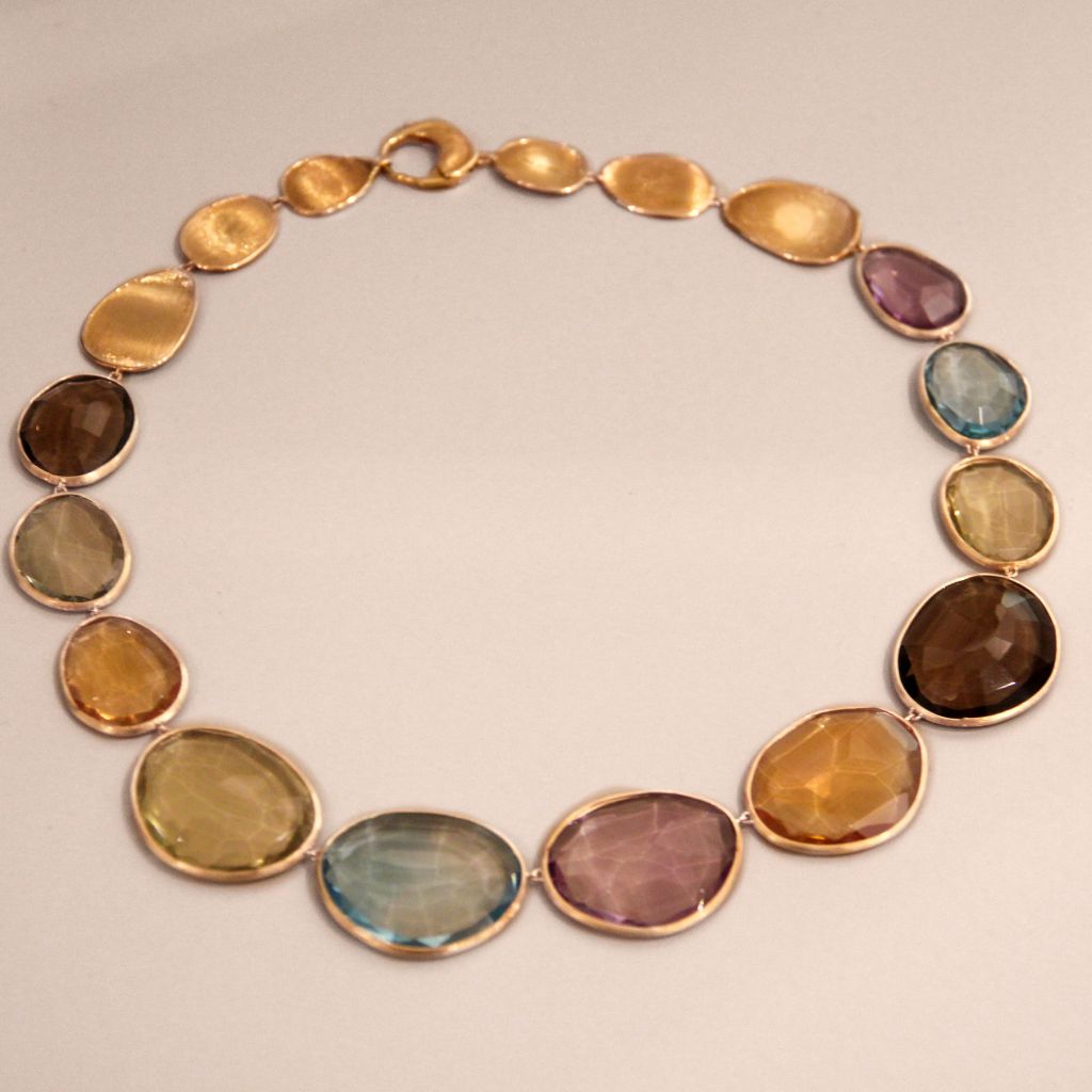 collier marco bicego or jaune pierres couleur masterpieces lunaria