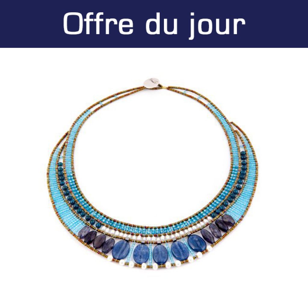 Offre du jour collier kyanite argent Ziio promotion réduction 