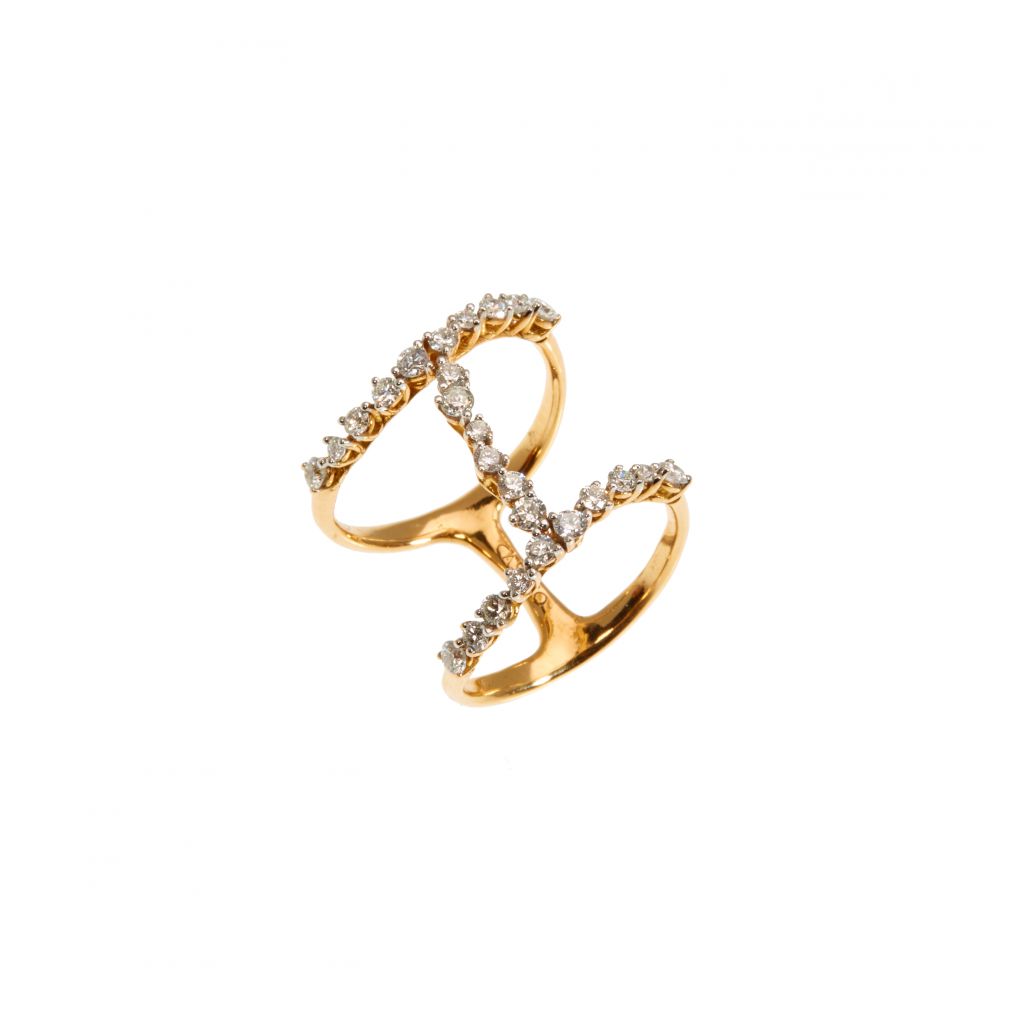 Bague Casato Miss Chi or rose et diamants