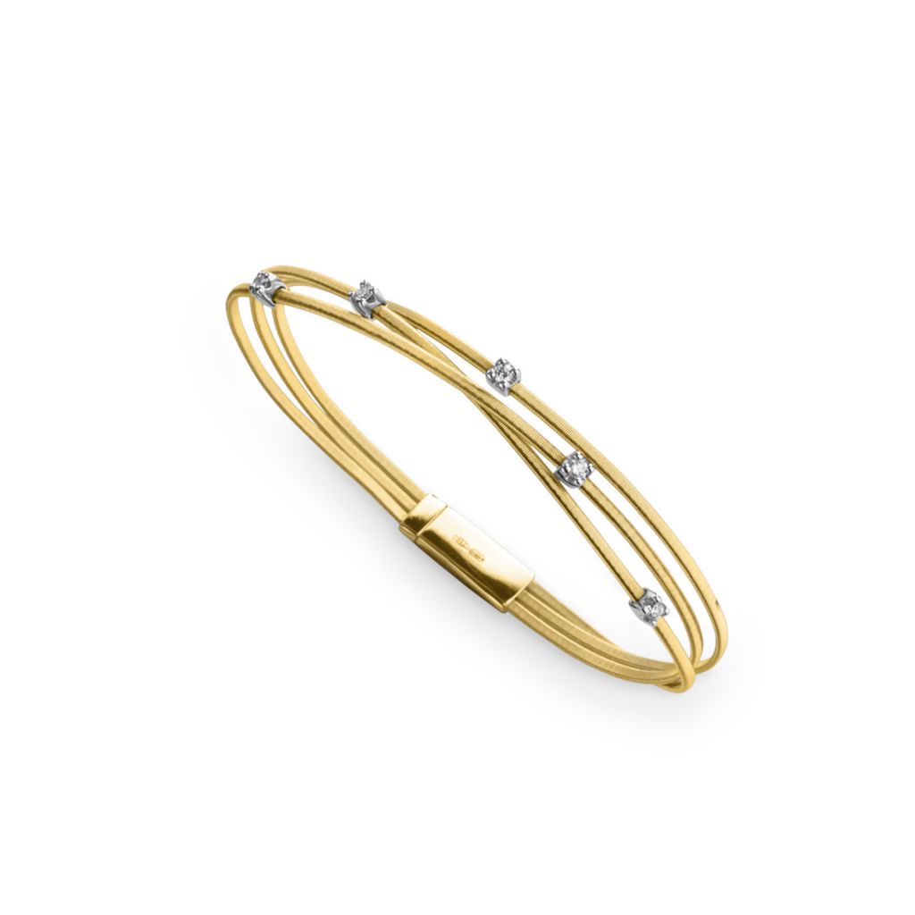 Bracelet Marco Bicego Goa en or jaune et diamants